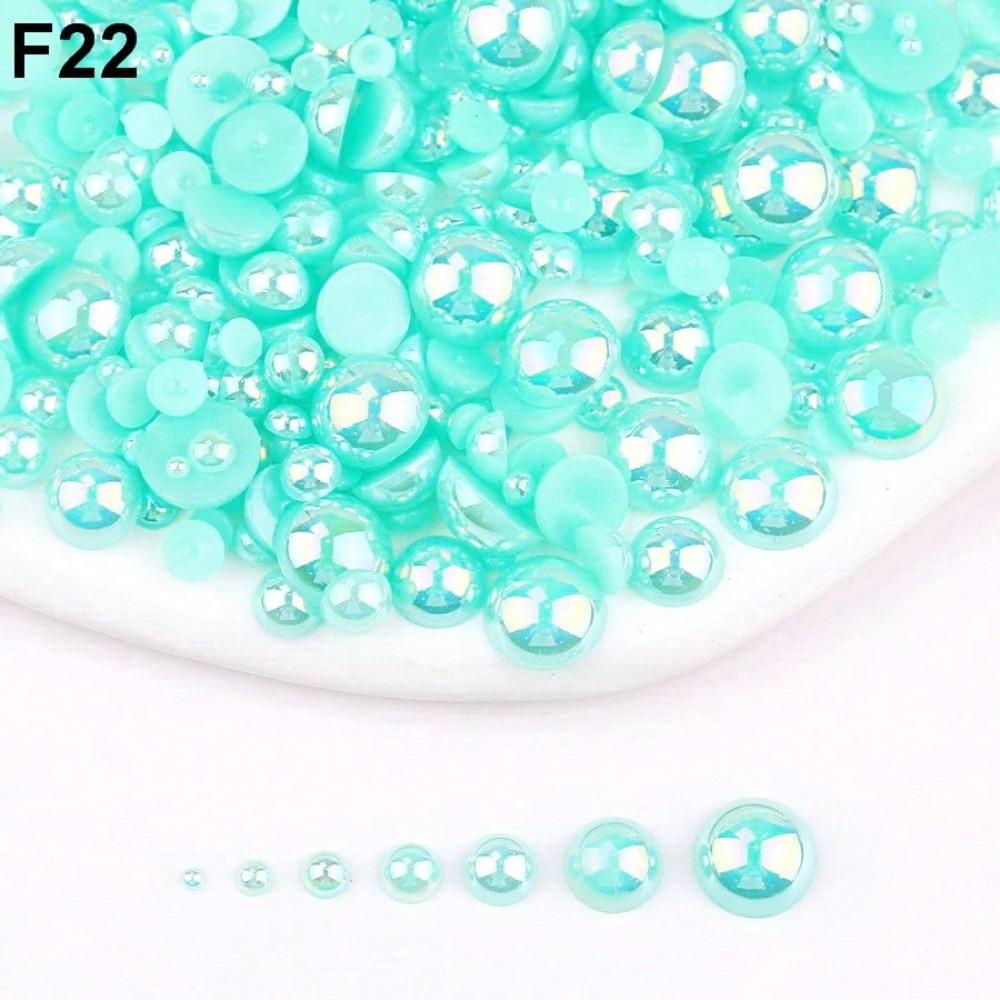 1000 Stück 2-8mm Mix, Schöner AB, Nicht-AB, Regenbogenfarben Flache Rückseite Halbrunde Perlen, Mehrfarbige Kristall-Edelsteine Nicht Hotfix DMC Schmuck Strasssteine