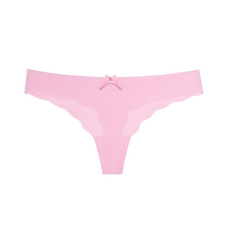 CINOON Nahtlose Panty Set Unterwäsche T-back Weibliche Komfort Dessous Mode Damen Low-Rise Briefs Höschen Frauen Sexy Dessous XL rosa