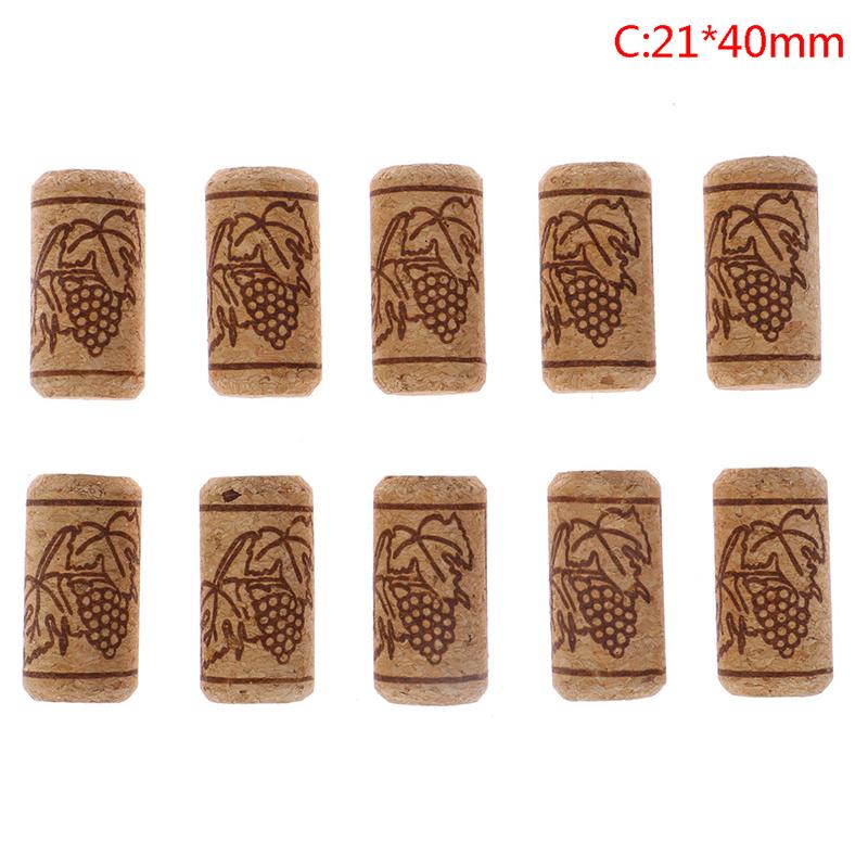 10 Pcs Wein Korken Stopper Wiederverwendbare Funktionale Tragbare Abdichtung Wein Flasche C:21*40 mm