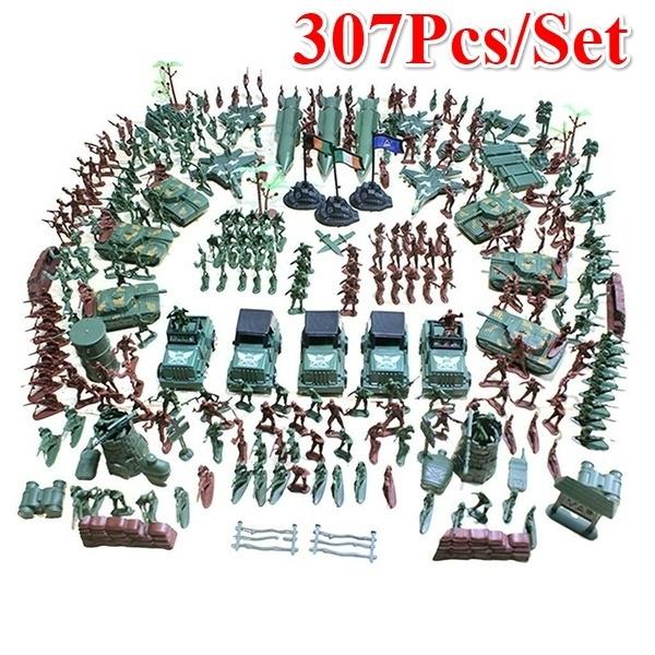 307 teile/satz Militär Modell Spielset Spielzeug Soldat Armee Männer 4 cm Action-figuren Armee Spielen Spielzeug Set