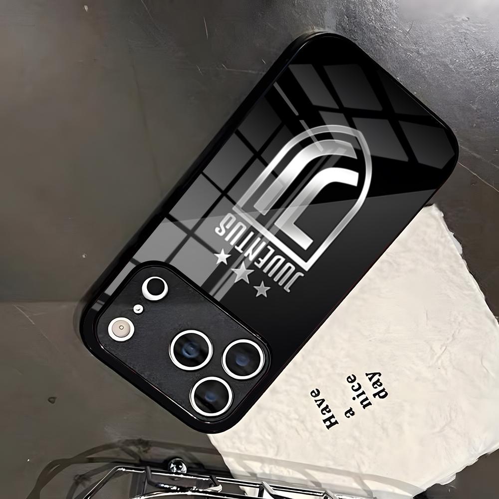 J-Juventus-SE Handyhülle Für IPhone 17 Pro Max 16 15 14 Pro Max 13 11 X Xs Xr 8 7Plus Glasabdeckung iPhone 16