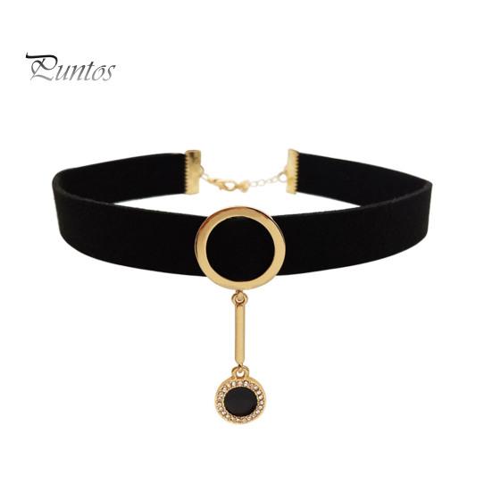 Frauen-Halsband, breites Band, verstellbar, Legierung, Strass-Anhänger, dunkler Stil, Kragen, Halsdekoration, Club, Party, Halskette, Sexspielzeug, Frauenschmuck schwarz