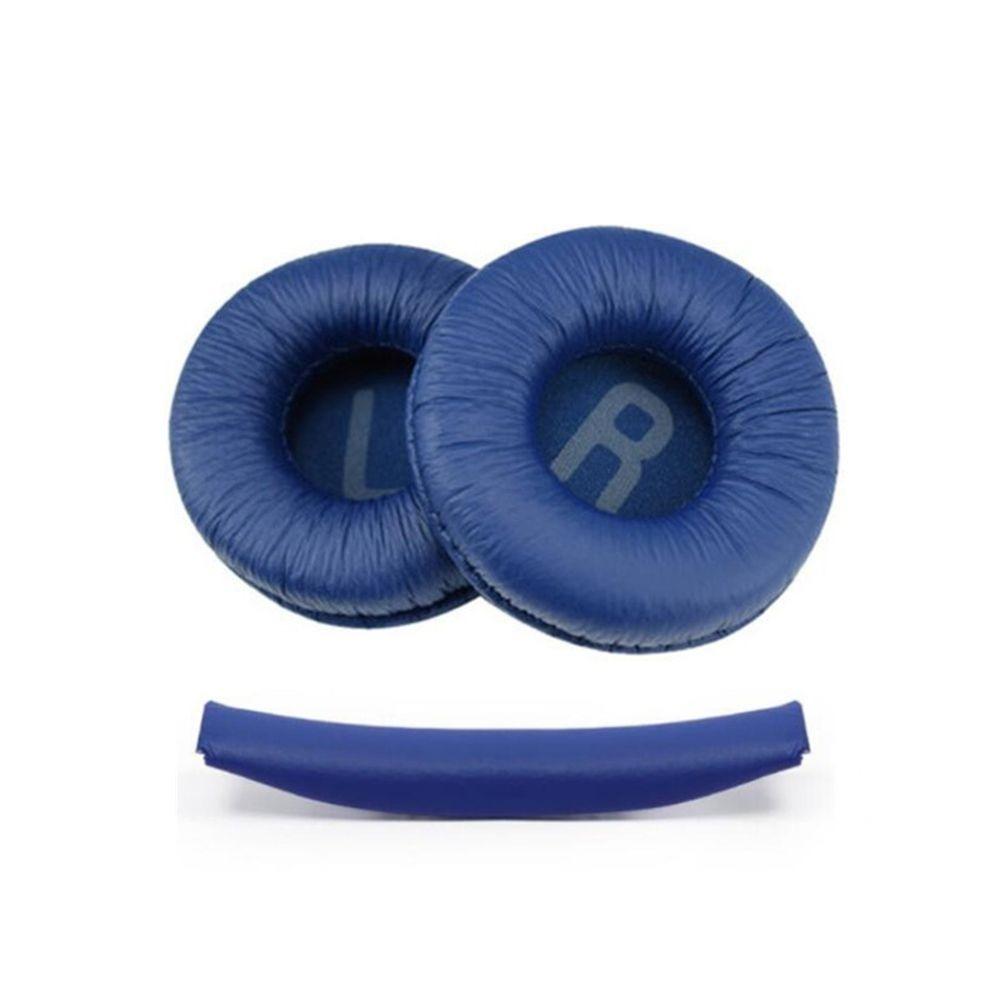 Komfortables Headset-Ohrpolster-Stirnband für JBL T520BT T510BT T500BT T450BT Kopfhörer-Zubehör Blue-Set