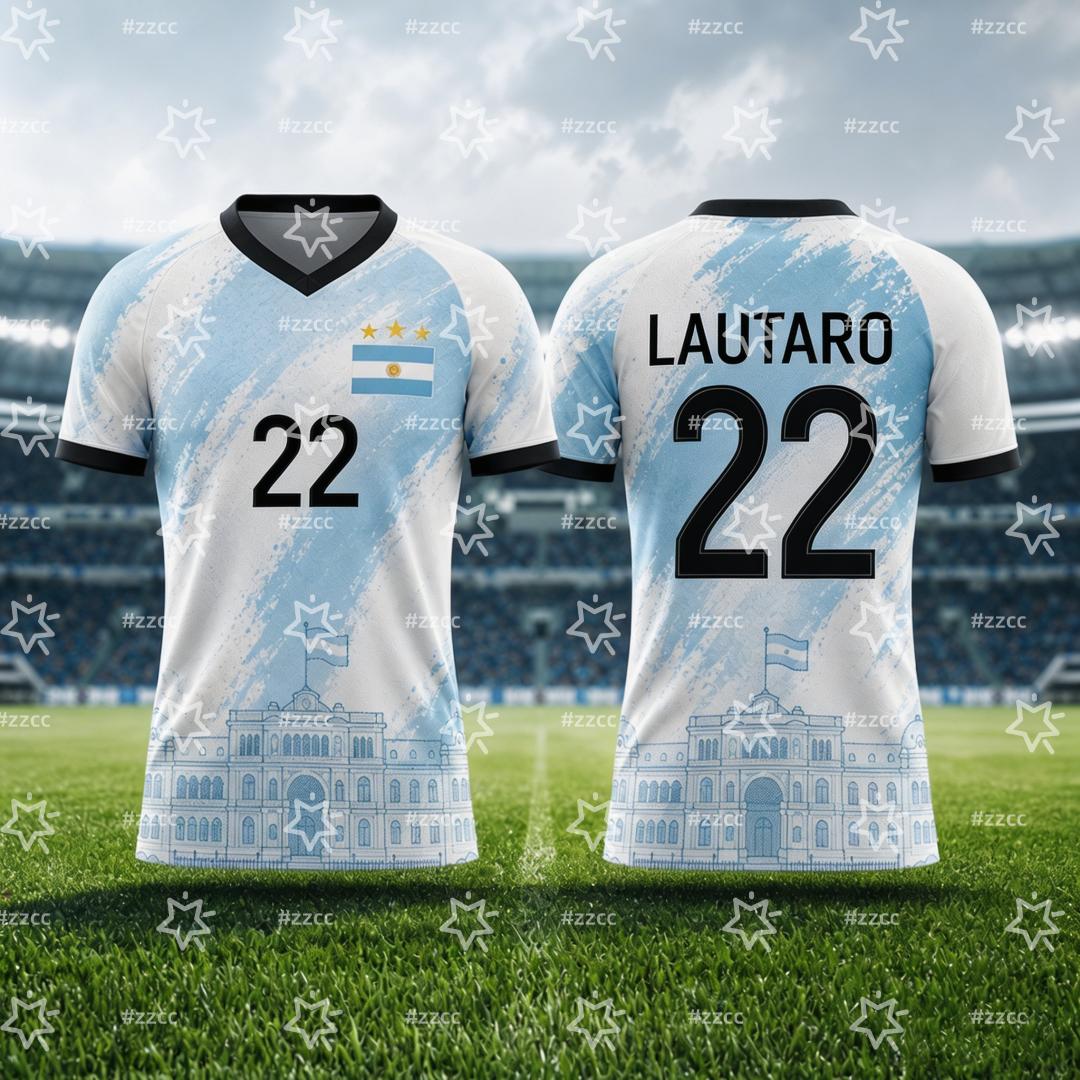 2026 Argentinien Fan Geschenk Messi Nr. 10 Fußballtrikot Sommer Sport Herren T-Shirt Kinderkleidung T-Shirt Frau Radtrikot 6XL gray