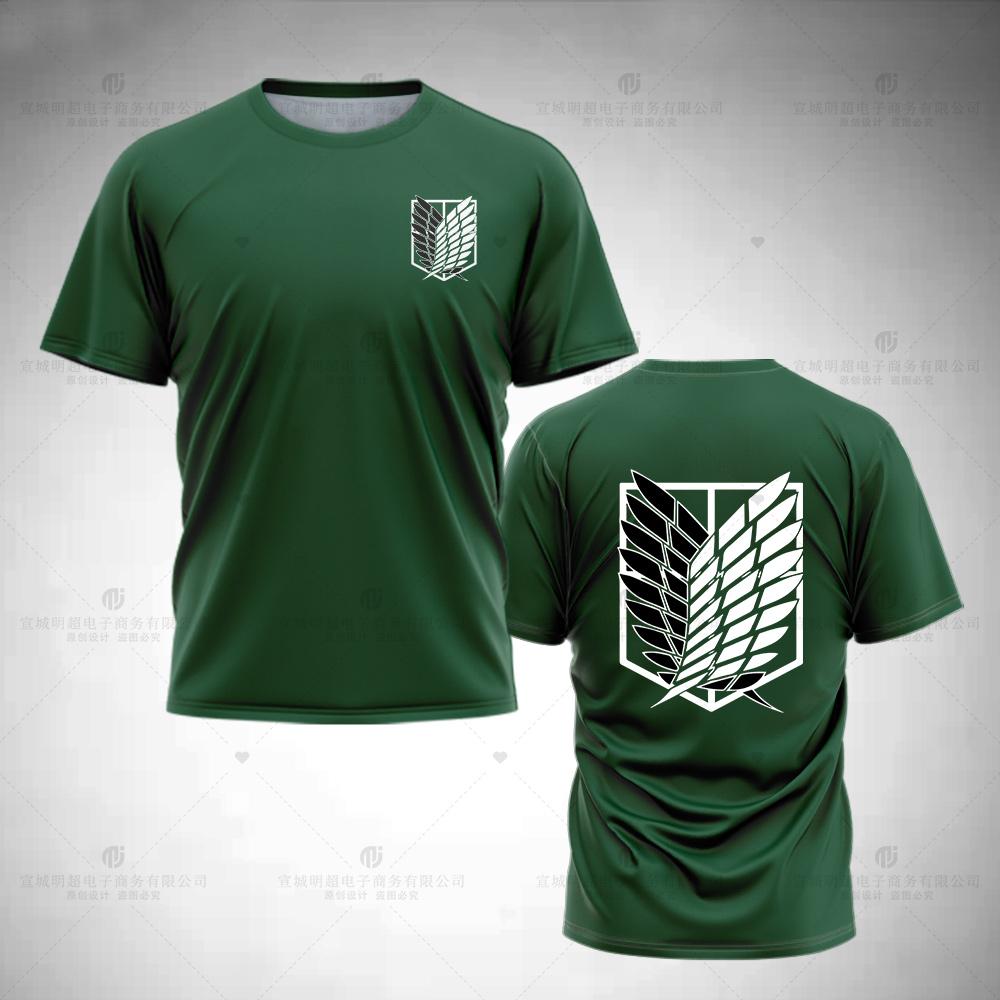 Manga Attack On Titan 3D-gedruckte T-Shirts für Männer und Kinder, Pop-Anime Shingeki No Kyojin, Grafik-T-Shirt, Damen, Y2k-T-Shirts, Kleidung, Tops S