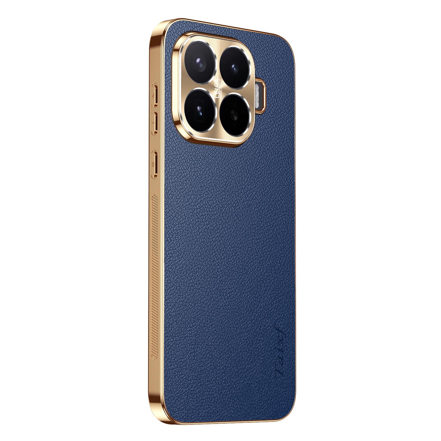 Für Xiaomi 17T/17T pro Hülle Luxus-Leder Litschi-Nubuk-Abdeckung Für Mi Xiaomi 17T pro Stoßfester Stoßfänger Funda Xiaomi 17T Pro blau