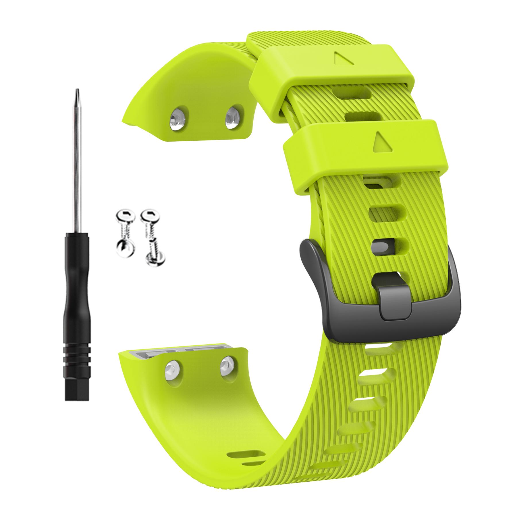 Armband für Garmin Forerunner 35 Smartwatch-Armband Silikon-Armbänder für Garmin Forerunner 30 Armband Uhrenarmband Armreif grasgrüne