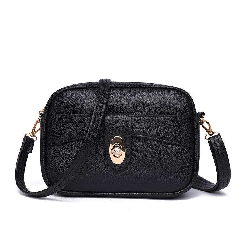 Xiaofangbao Muttertag Neu Mehrfachtasche Damen Schräge Crossbody Schultertasche Dreilagige Handytasche black