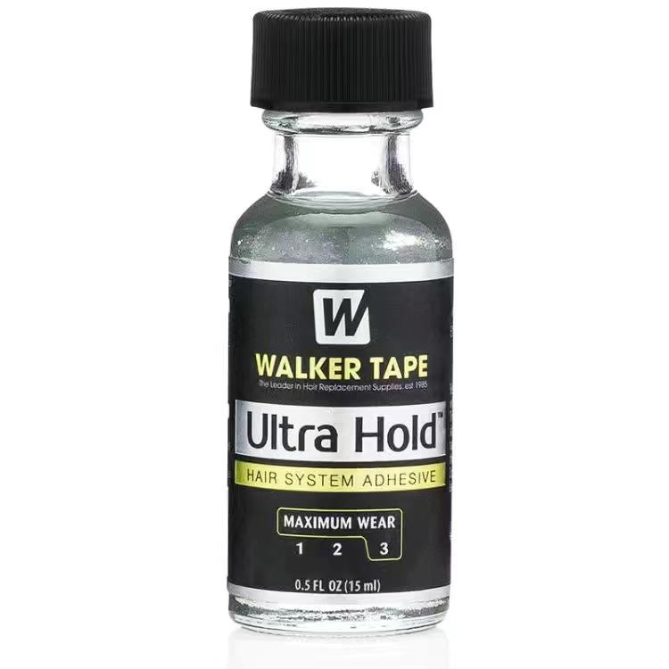 Ultra-Halt Haar-Kleber Kleber Pinsel-Auftrag Spitze Perücken-Kleber für Spitze Perücke/Toupé Weich-Haftkleber FEF 0.5 Fl.oz(15ml) schwarz