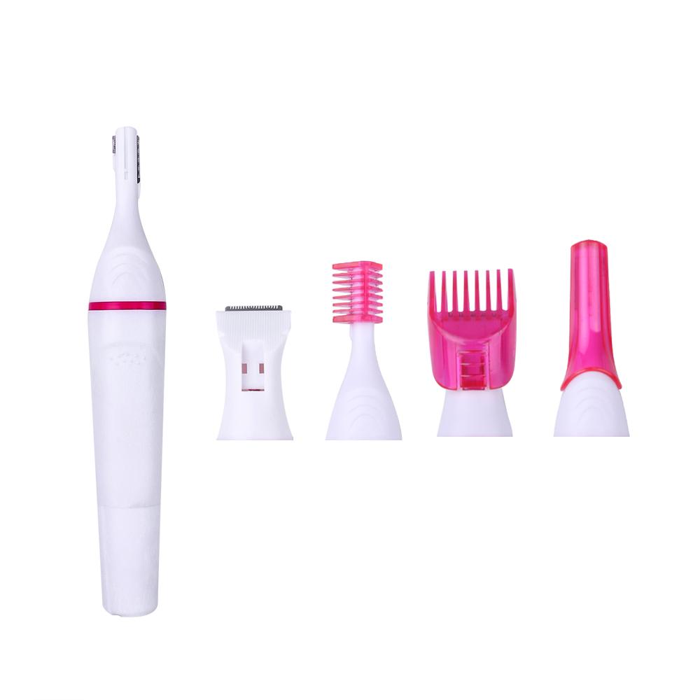 5 in 1 Damen-Haarentfernungsrasierer, Epilierer für Frauen, Augenbrauen-Trimmer, Ladyshaver, Haarentfernungsrasierer, Gesichts-Depilador, Bikini-Enthaarungswerkzeug