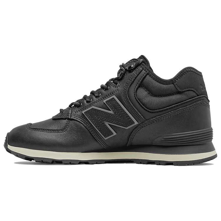 New Balance NB 574 Retro Rutschfest Langlebig Mid-Top Lässig Urban Pendeln Laufschuhe Unisex Sneaker Schwarz MH574GX1 40
