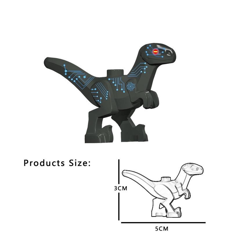 5 Farben 5CM Baby Dinosaurier Bausteine Spielzeug Steine Figuren Spielzeug Kinder Geburtstag Weihnachtsgeschenk 1PC schwarz