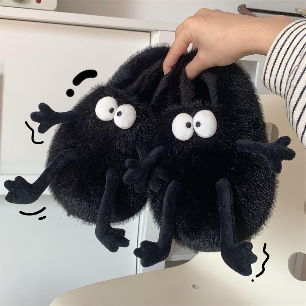 Kawaii Cartoon Flauschige Hausschuhe Herren Damen Indoor Pantoletten Herren Winter Fell Pantoletten Tier Fuzzy Hausschuhe Unisex Familien Hausschuhe CN 44-45