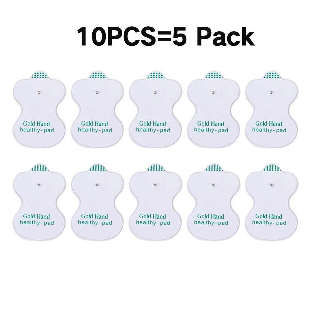 10/20PCS Ersatz Tens Elektroden Pads für Einheit EMS Puls Massage Maschine Körper Abnehmen Massagegerät Selbst Klebe Snap On 10 PCS