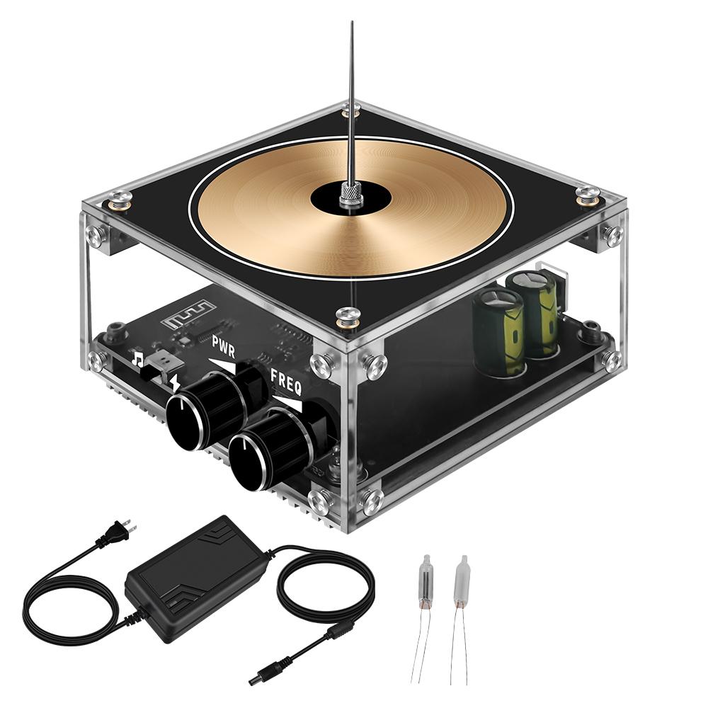 BT-Version, multifunktionale Elektronik, Mobiltelefon, Musik, Tesla-Spulenmodul, künstliche Blitze bunt