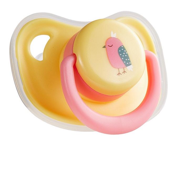 1 Stück Silikon-Schnuller für Haustiere, beruhigender Schnuller für Haustiere, Kauspielzeug, Silikonzubehör in Lebensmittelqualität gelb