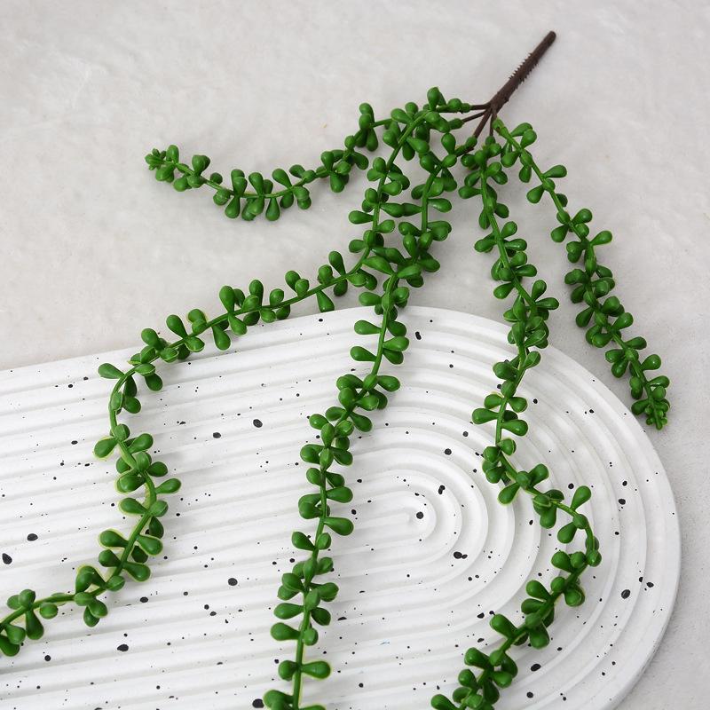 1PC String von Pflanzen künstliche hängen Sukkulenten Pflanzen für Home Garten Dekor grün