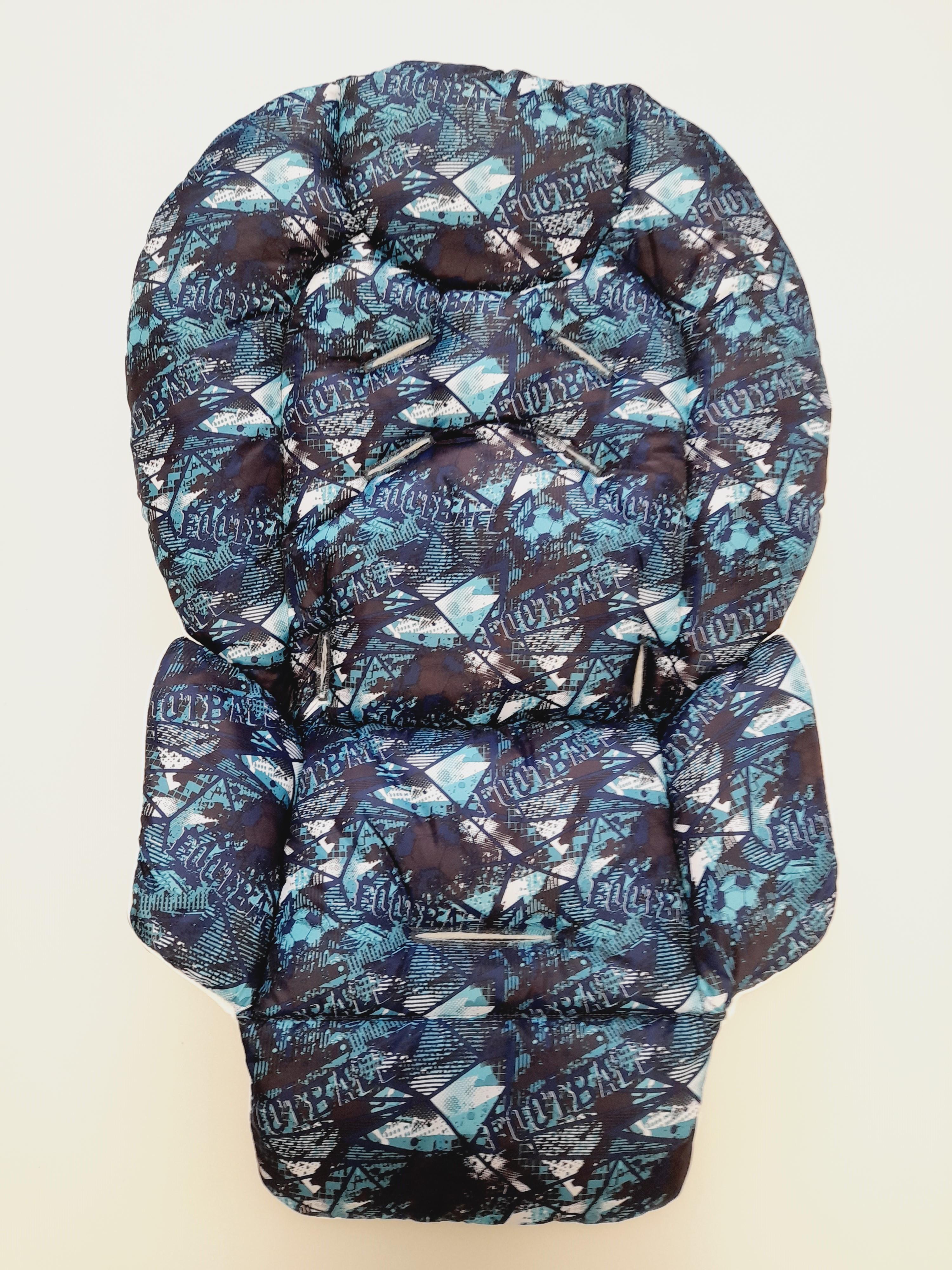 Chicco Polly Hochstuhl wasserdichter Bezug mit Muster, wasserabweisender Hochstuhleinsatz one size