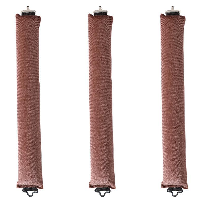 3-teiliges Lockenstab-Stirnband ohne Hitze, faule Lockenwickler, keine Hitze, Lockenwickler, Locken, Schlaf-Haar-Styling-Tools, Haarstab, Flexi-Stangen, Haken, Schlaf-Lockenwickler braun