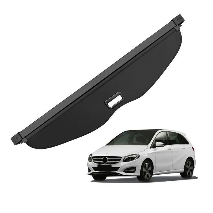 Kofferraumabdeckung / Rollo - Mercedes B-Klasse 2012-2019 - Einziehbar - Schwarz - Wasserdichtes Gewebe