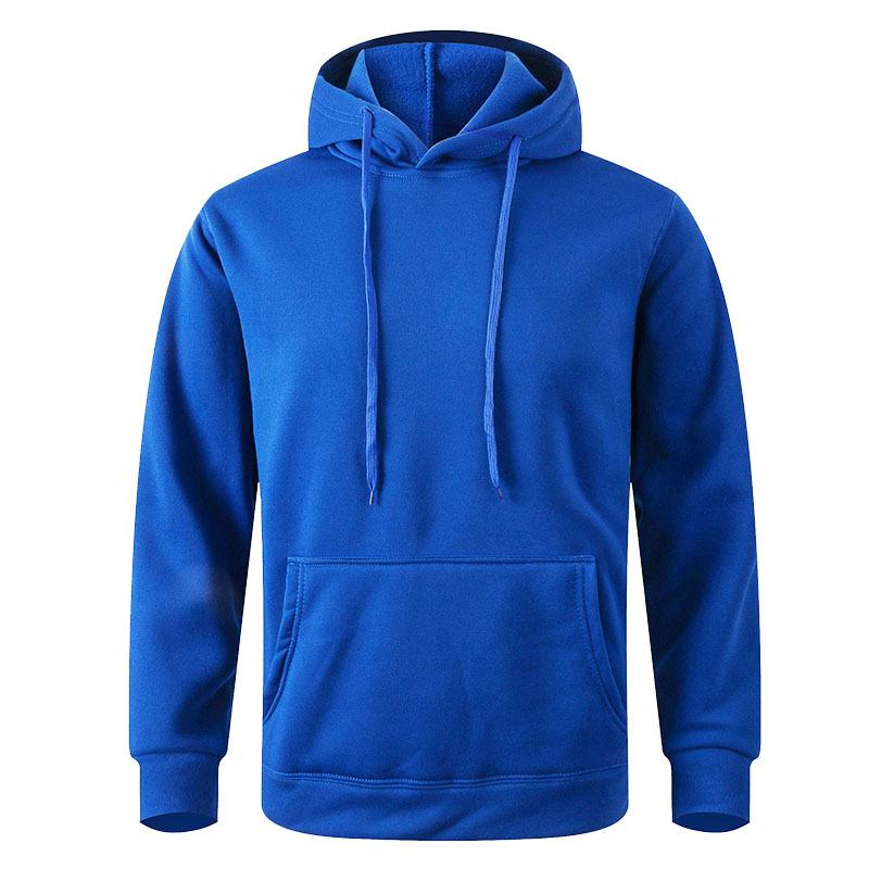 Männer Casual Hoodies Fleece Hip Hop Solide Pullover Sweatshirt Männer Sportswear Kleidung Sweatshirt männer Kleidung XXXL blau