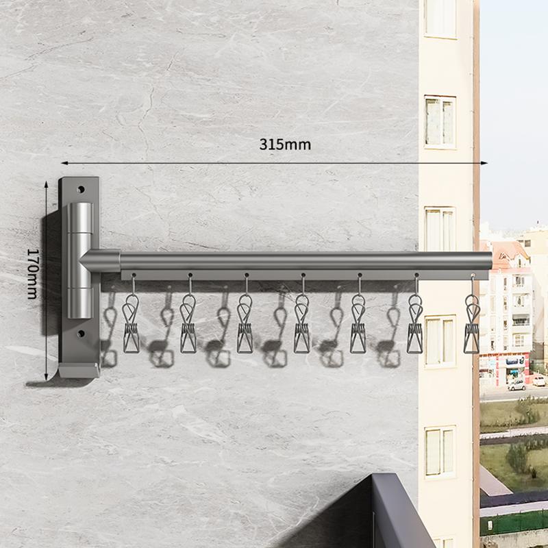 Wandhaken fürs Badezimmer, Regal, Kleiderstange, Handtuchhalter, faltbarer Handtuchhalter, Kleiderstangen, Balkon, Socken, BH, Handtuchhalter, Badezimmer-Hardware