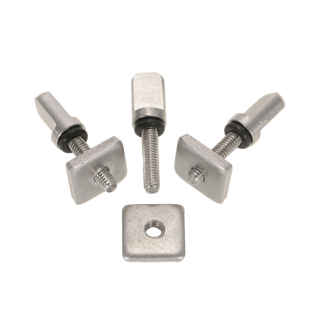 3 Surfbrett-Longboard-Gleitfinne-Schrauben- und Finnenplatten-Ersatzset für Stand-Up-Paddle-Bodyboard