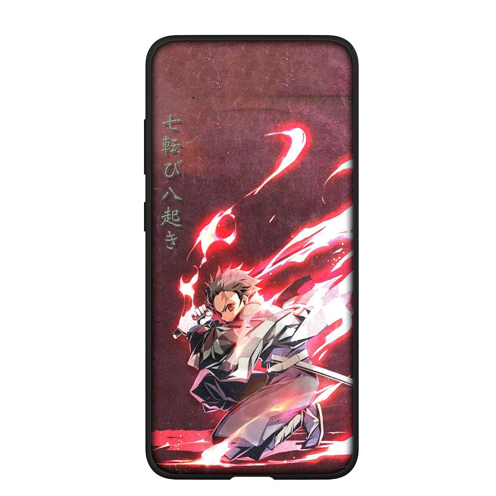 Handyhülle für Samsung Galaxy S24 S23 iPhone 16 15 14 Xiaomi Redmi Note 13 12 11 Plus 10 9 Pro Max X XR OPPO Huawei Akaza Demon Slayer Tanjirou Cover for Huawei P30 Pro terra