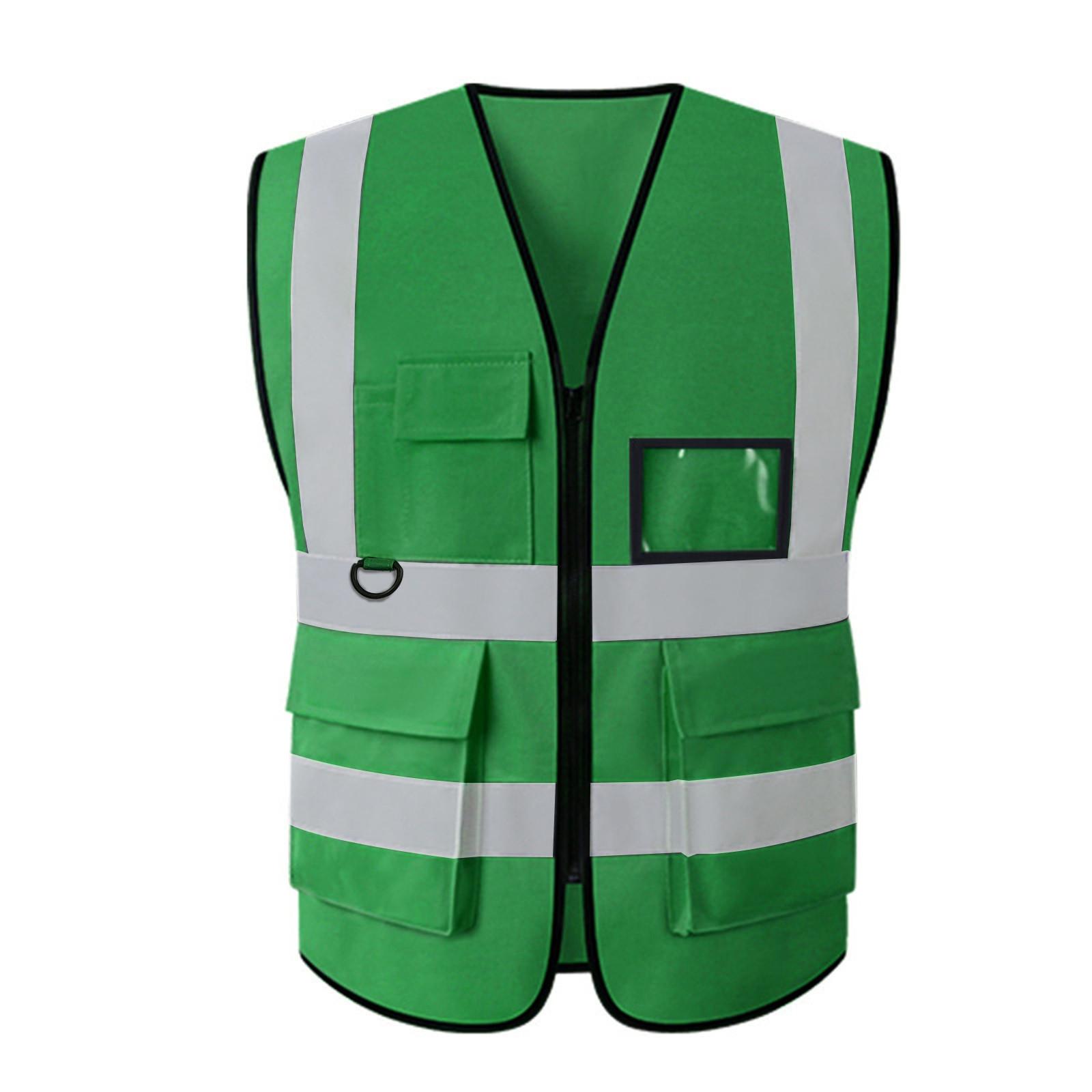 Verkehrskleidung Reflektierende Kleidung Helle fluoreszierende Arbeitskleidung L grün