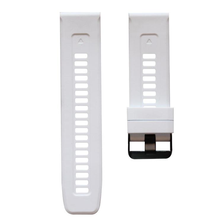 QuickFit 22mm 26mm Armband für Garmin Epix Gen 2 Silikonband für Garmin Fenix ​​7 7X 5Plus 6XPro Enduro 2 Armband Armband 22mm weiß