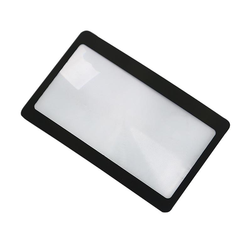 Lesezeichenkarte Visitenkarte Lupe, Tragbare Handlupe One Size schwarz