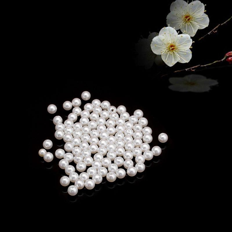 Heimparty-Zubehör Runde Perlen Schmuckherstellung DIY Für 4-14mm 5-100 Stück Großhandel Halskette Armband Faux-Perlen Anhänger 10mm 20Pcs
