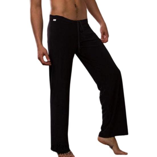 Männer Yoga Hosen Kordelzug Sport Atmungs Reine Farbe Männer Sport Hosen Männer Bekleidung 4XL schwarz