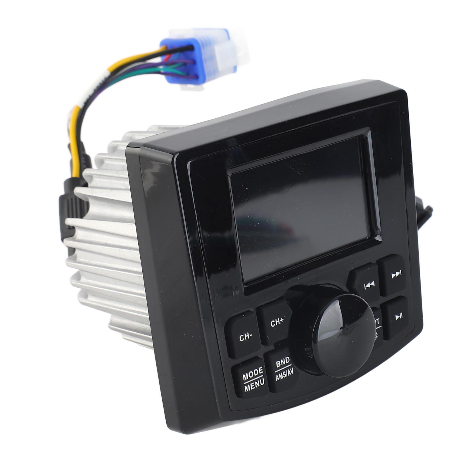DC12V Bluetooth MP5 Player Wasserdicht Multifunktionaler Marine Audio Player mit Touchscreen für Boote Yachten Wohnmobile LKWs
