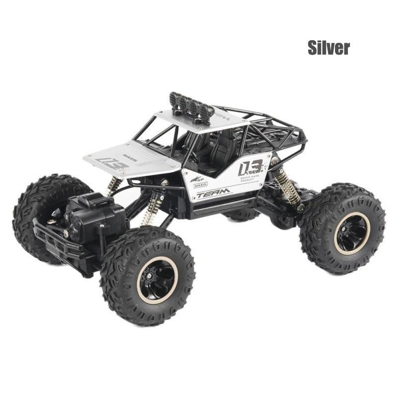 1:16 4WD RC Autos Legierung Geschwindigkeit 2,4G Radio Control RC Autos Spielzeug Legierung SUVs Buggy Trucks Kinder Geschenk silber