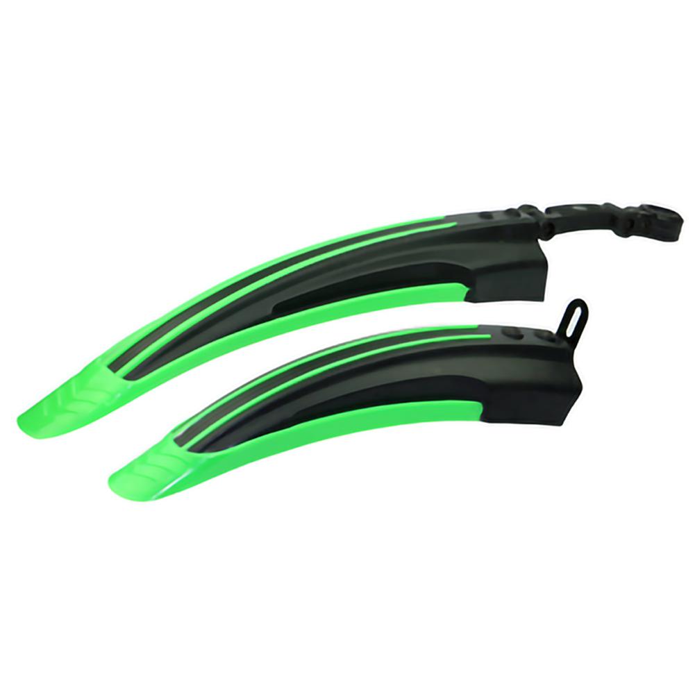 2 Stück Einstellbares Mountainbike Schmutzfänger Flügel Set Radsport Fahrrad Schutzbleche für Vorderes Hinteres Rad Universelles Fahrrad Zubehör grün