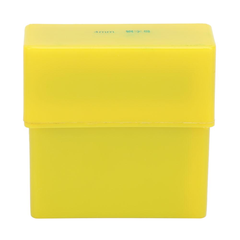 4mm Bastelbuchstaben A-Z Stempelset Hochkohlenstoffstahl Metall Leder Werkzeugset Etui