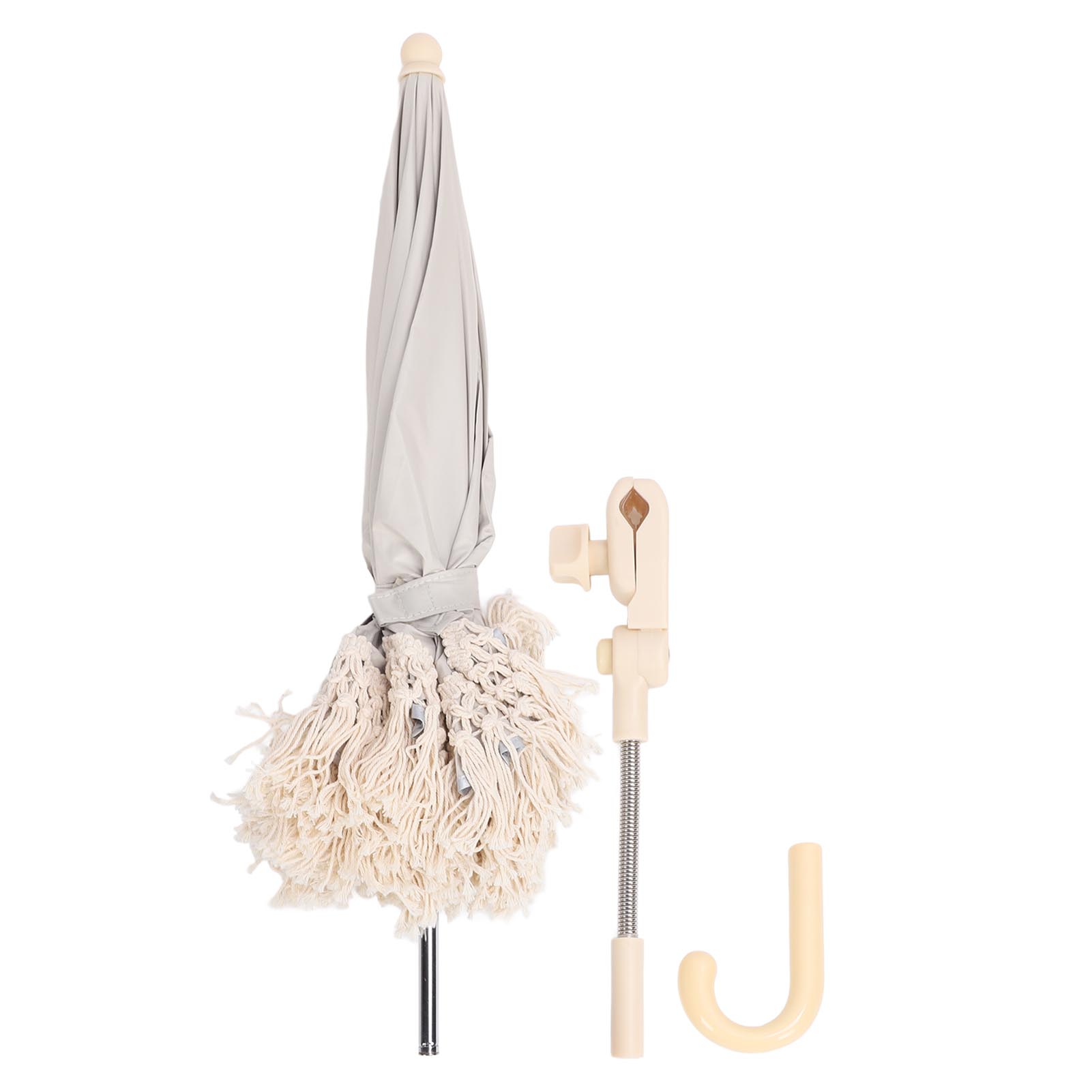 Quaste Baby Outdoor Sonnenschirm Fransen Ultraviolett Proof Kinder Outdoor Strand Sonnenschirm für beige