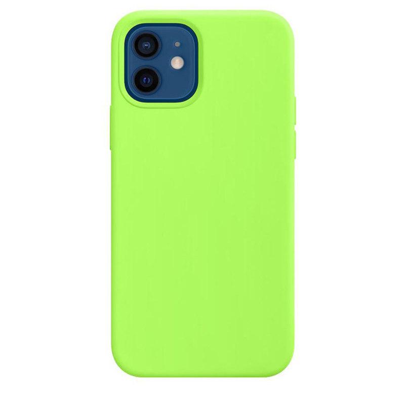 Luxuriöse Silikonhülle für iPhone 13 Mini 15 14 Pro MAX Hüllen für Apple iPhone 11 12 13 Mini Vollständige Abdeckung mit Box iPhone 14 Pro fluoreszenz-grüne