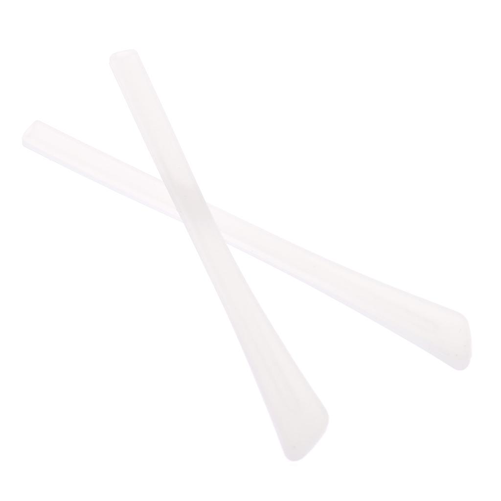 Weiches Silikon, rutschfest, für Brillen, Brillen, Bügelspitzen, Zubehör, quadratisches Loch weiß