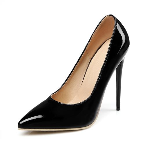 Mode Mode High Heels Frauen Pumps Schuhe Marke Designer Punkt Zehe Schwarz Rot Weiß Nude Heeled Sexy Hochzeit Party Schuhe Dame Große Größe 46 schwarz