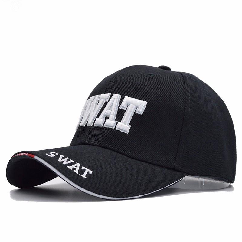 Taktische Kappe Herren Baseball Caps Marke SWAT Cap SWAT Hut Snapback Caps Baumwolle Einstellbar Gorras Mann schwarz