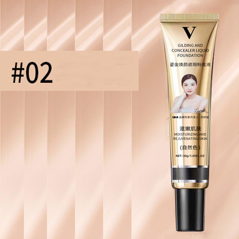3 farben Make-Up Flüssige Foundation Creme Wasserdicht Dauerhafte Abdeckung Akne Basis Creme Befeuchten Matte Concealer Kosmetik