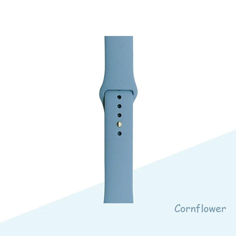 Silikonarmband für Apple Watch Armband 44 mm 40 mm 38 mm 42 mm Armband für Apple Watch Band Correa für Iwatch Series7 6 Se 5 4 3 38 40mm SM
