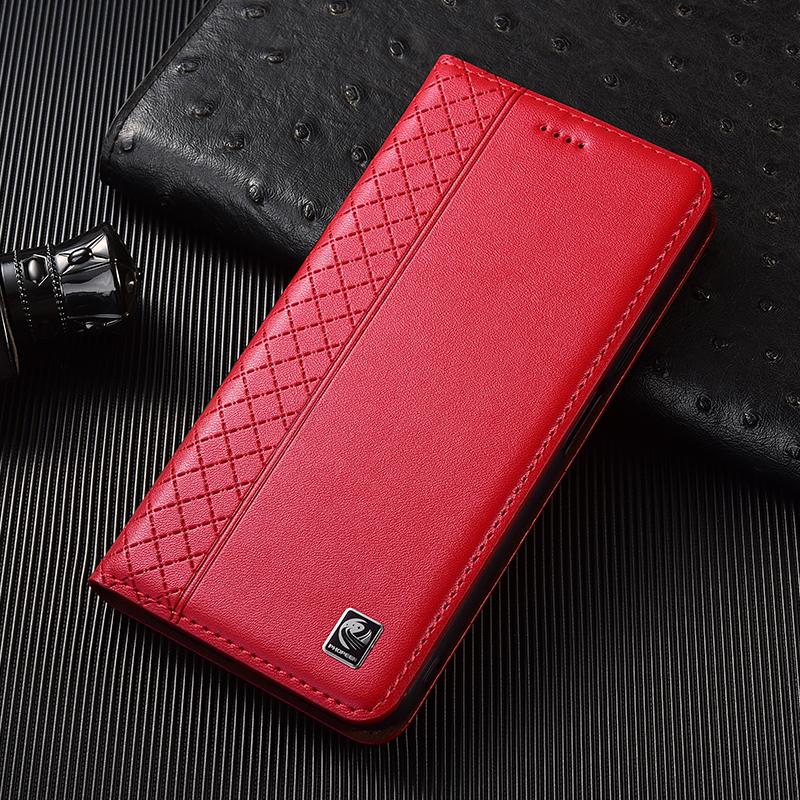 Napa Echtleder Flip Case Für Motorola Moto Edge 60 60S 50 40 30 20 Neo Ultra Stylus Fusion Business Handyhülle Cases Edge 30 Lite rot
