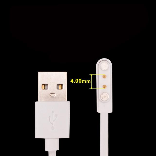 1PC Universal Smart Watch Ladegerät Kabel, magnetische Ladekabel 2 Pin 4 Pins USB Ladegerät für Smart Watch 7,62mm 2,84mm 4mm 4.0mm size 2pin