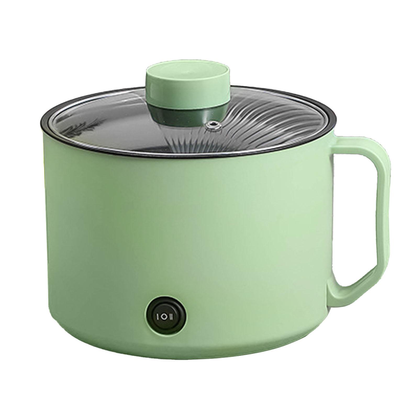 Multifunktionaler elektrischer Kochtopf, kleiner Mini-Elektroherd, Schnellnudelnkocher für Studenten minze, grüne