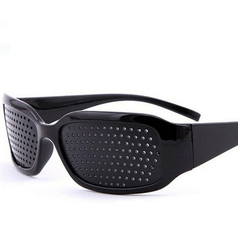 1PC Black Vision Brille Astigmatismus Sehvermögen verbessern Augen Pflege Pinhole Brille Brillen Auge Übung