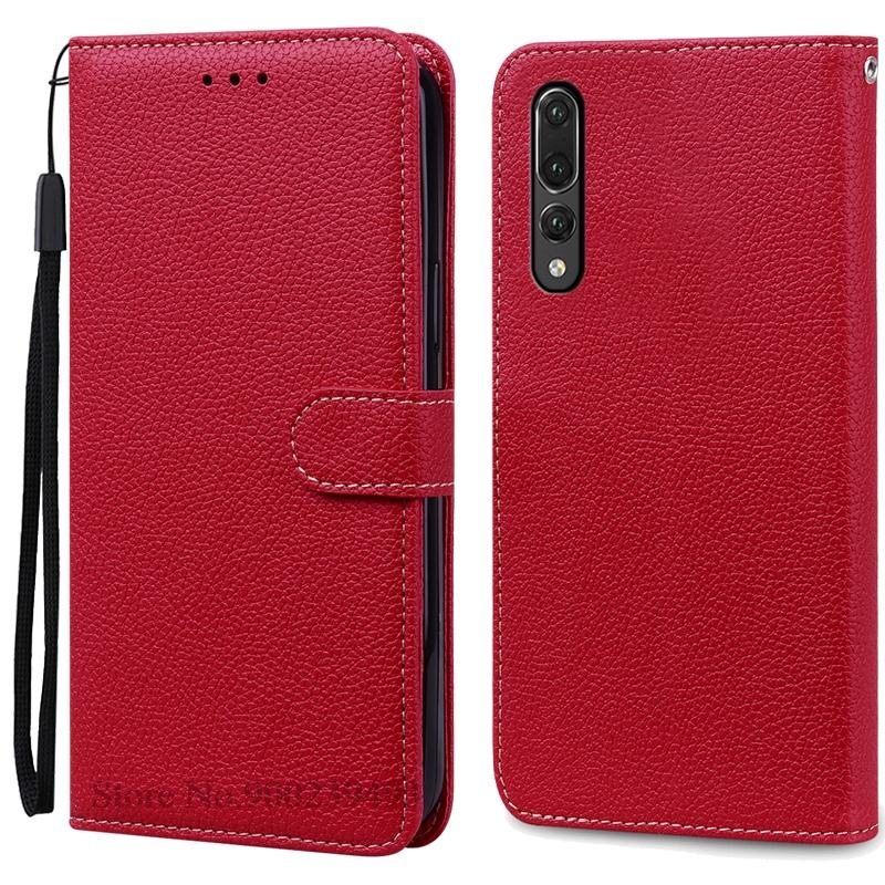Für Huawei P20 Fall Huawei P20 Pro Abdeckungen Coque Für Huawei P20 Pro Fall Brieftasche Flip Leder Abdeckung Für Huawei P 20 Pro Fall Etui For Huawei P20 Pro dunkelrote