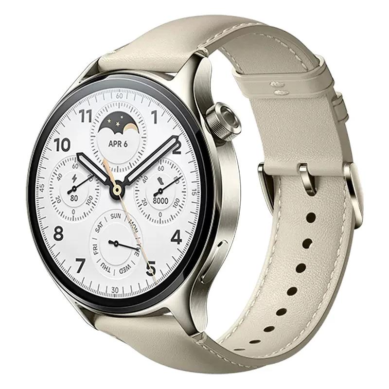 22MM Leder Sportarmband für HUAWEI Watch GT3 4 5 Xiaomi Watch S4/S4 Sport/S3 Weiches Armband für Xiaomi Watch Series S2/S1 Pro Farbband Zubehör Xiaomi Watch S4 beige